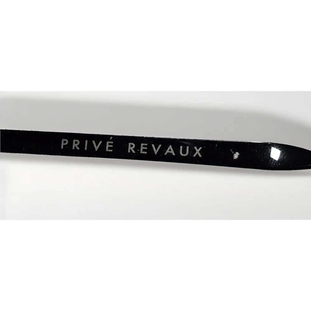 Prive Revaux Bijou 807 Black Aviator Sunglasses Purple Gradient Lens with Case